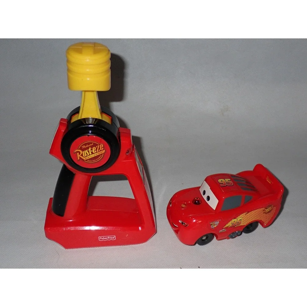 Fisher-Price GeoTrax Cars Lightning McQueen Rust-Eze Controller Set tested!